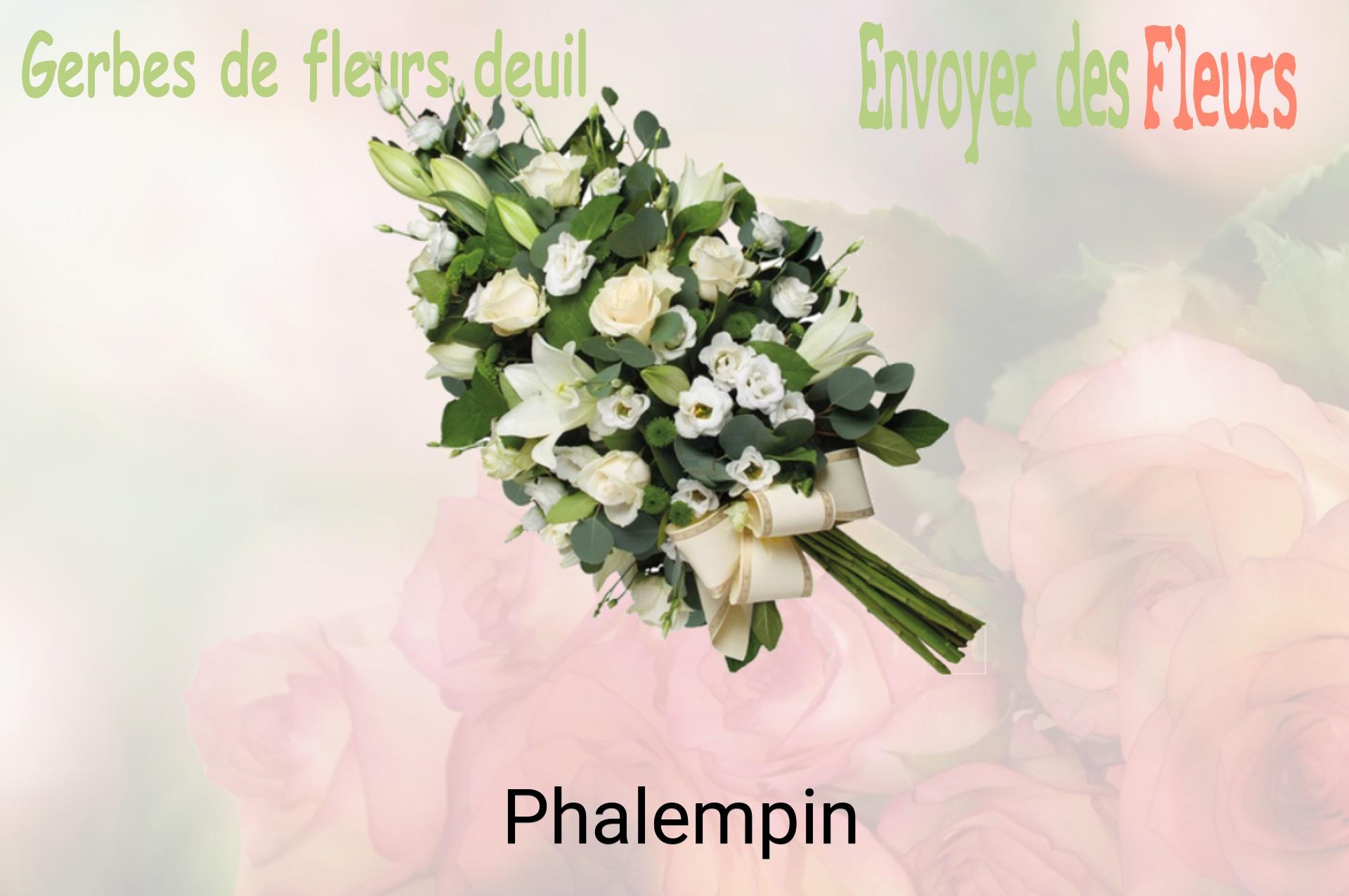 Gerbe de fleurs de deuil livrée à Phalempin